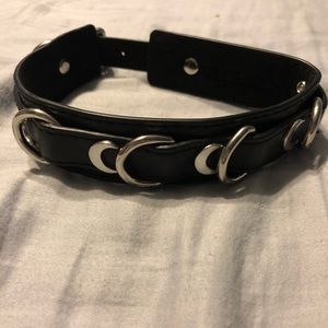 Killstar Blair B*tch Choker With D-rings and Moons